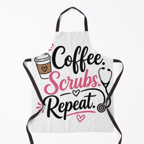 Item preview, Coffee Scrubs Repeat – Nurse Life designed and sold by zoumhane.