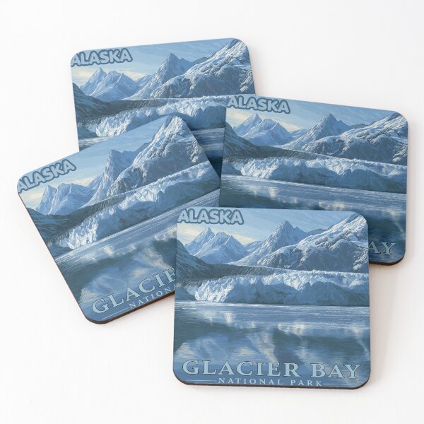 Item preview, Glacier Bay National Park Alaska USA Vintage Travel Tourism  designed and sold by GoldenAurora91.