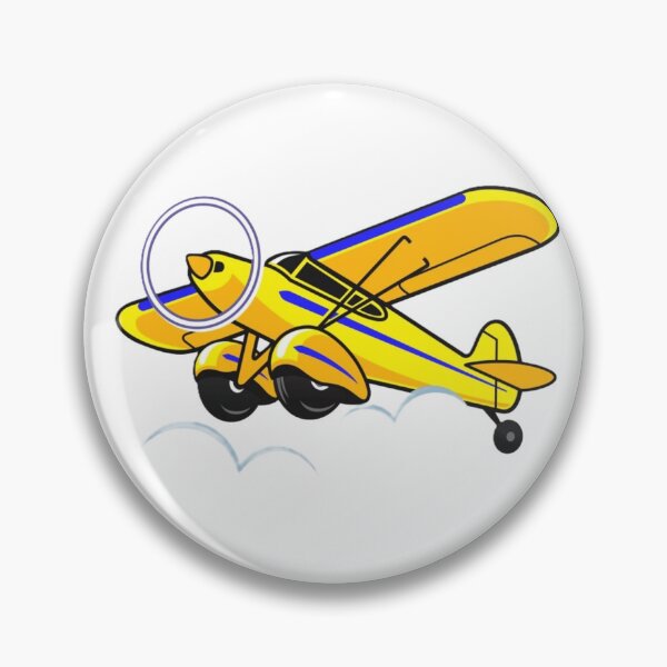 Item preview, big yellow bushwheel taildragger designed and sold by PilotandPlane.