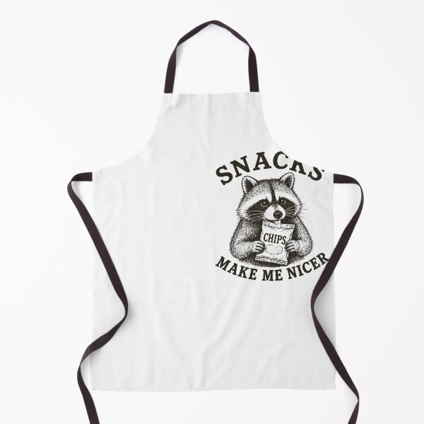 Item preview, Snacks Make Me Nicer Raccoon Snack Lover designed and sold by Marblaes00.