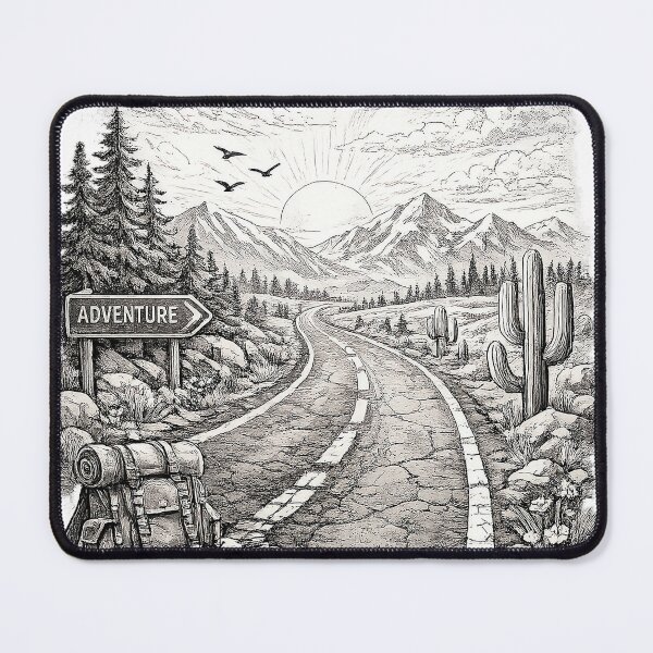 Item preview, Minimal Adventure Road Line Art designed and sold by ali prints.