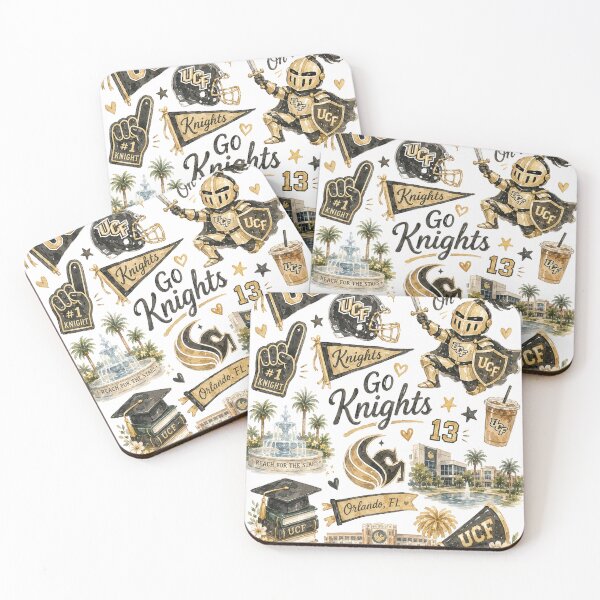 Item preview, Go Knights | UCF Watercolor Print designed and sold by CozyTideClub.