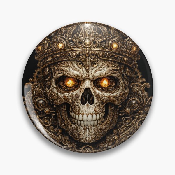 Item preview, Steampunk Monarch Skull | Victorian Crowned Skull Luxury Gothic Art designed and sold by Emoji Emblems.