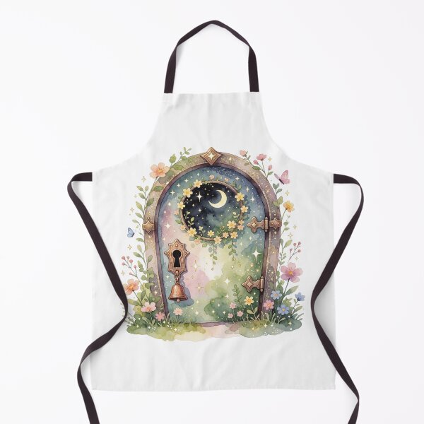 Item preview, Moon Fairy Door Celestial Cottagecore Decor designed and sold by AillustriaAK.