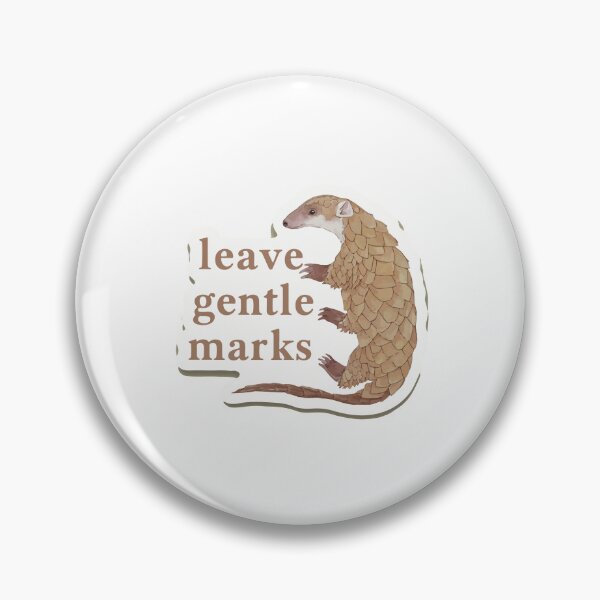 Item preview, Pangolin Footprints with Gentle Mark Quote designed and sold by NiftyWrx.