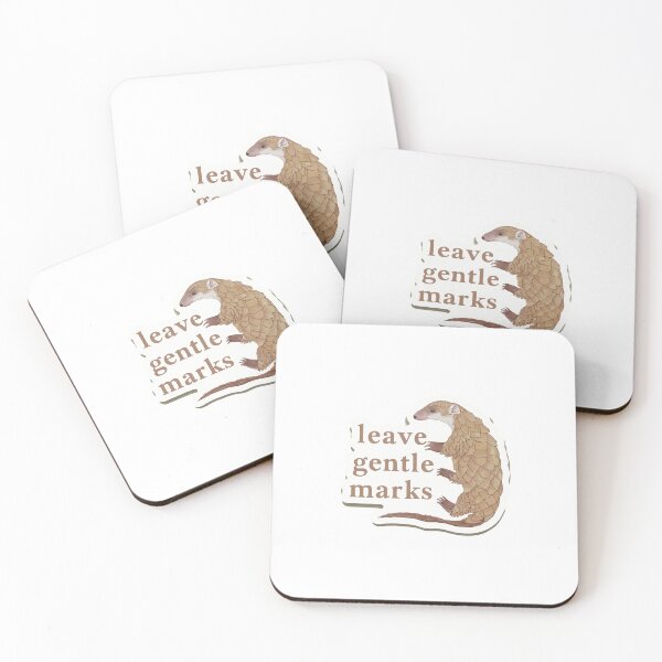 Item preview, Pangolin Footprints with Gentle Mark Quote designed and sold by NiftyWrx.