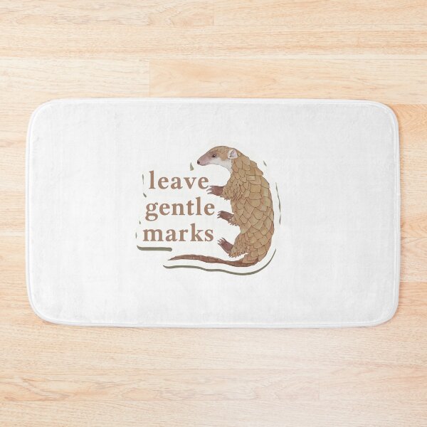 Item preview, Pangolin Footprints with Gentle Mark Quote designed and sold by NiftyWrx.
