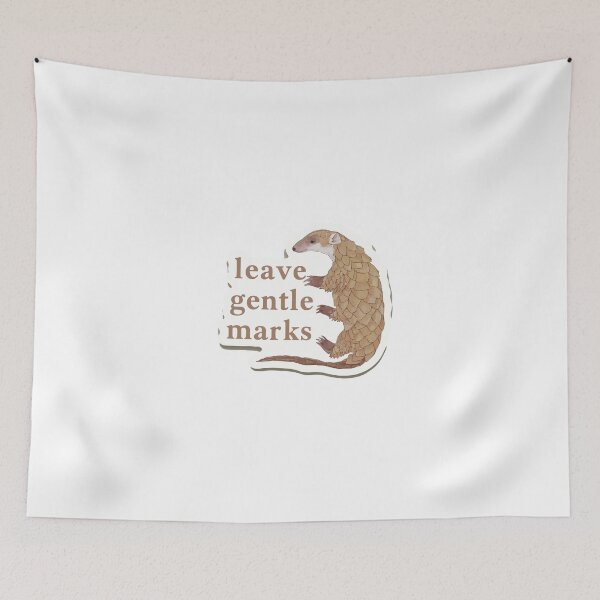 Item preview, Pangolin Footprints with Gentle Mark Quote designed and sold by NiftyWrx.