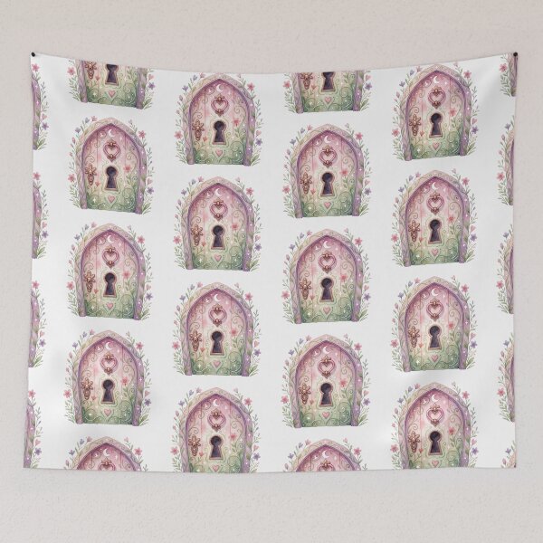 Item preview, Moon Fairy Door Celestial Cottagecore Decor designed and sold by AillustriaAK.