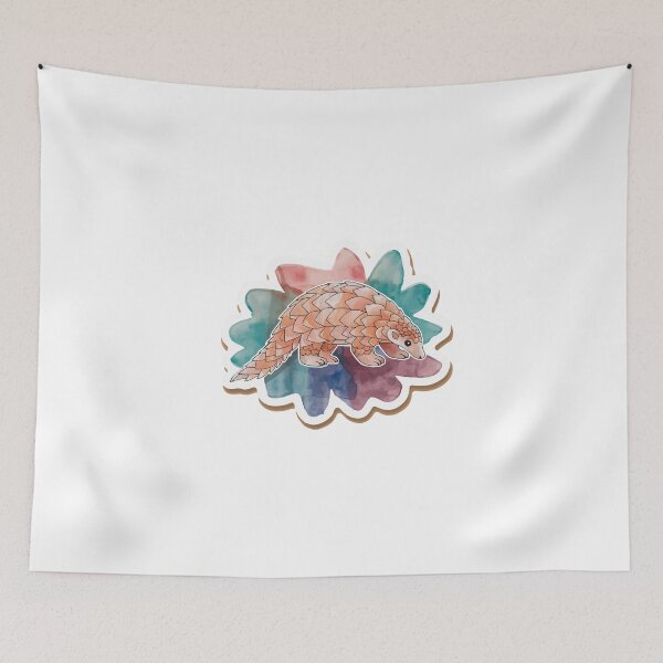 Item preview, Artistic Pangolin Watercolor Splash designed and sold by NiftyWrx.