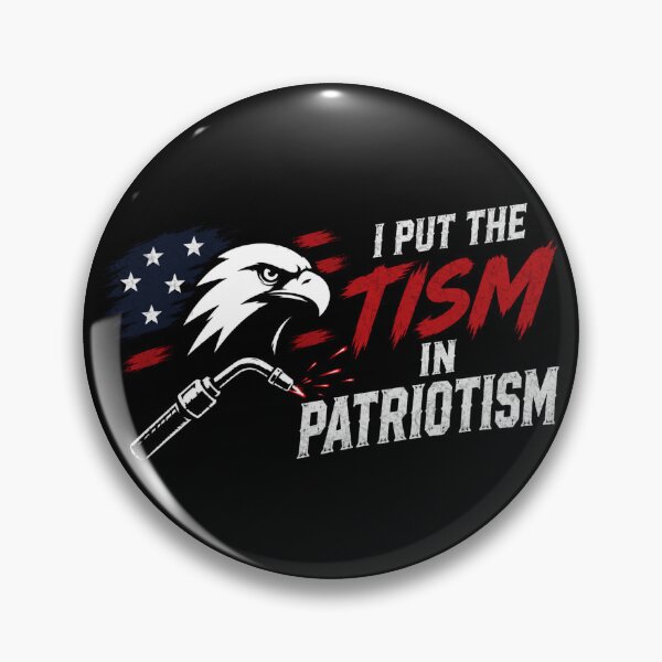 Item preview, I Put The Tism in Patriotism Welder Eagle USA designed and sold by RusticMeadow.