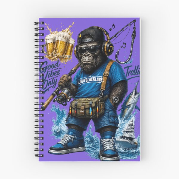 Item preview, King Kong Fishing Shirt | Good Vibes Only Trolling Marlin Fisherman Graphic Tee designed and sold by JoeyBlackLabel.