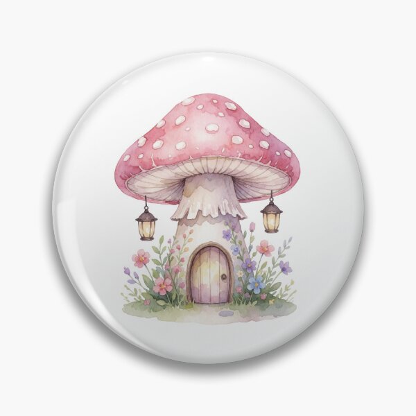 Item preview, Mushroom Fairy House Cottagecore Fantasy designed and sold by AillustriaAK.