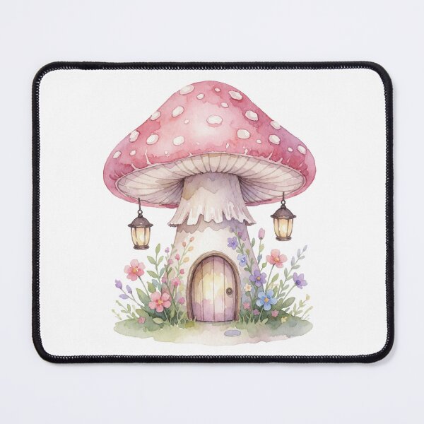 Item preview, Mushroom Fairy House Cottagecore Fantasy designed and sold by AillustriaAK.