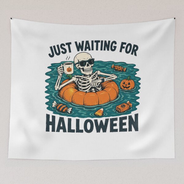 Item preview, Spooky Summer Skeleton Just Waiting for Halloween Summerween designed and sold by clothesy7.