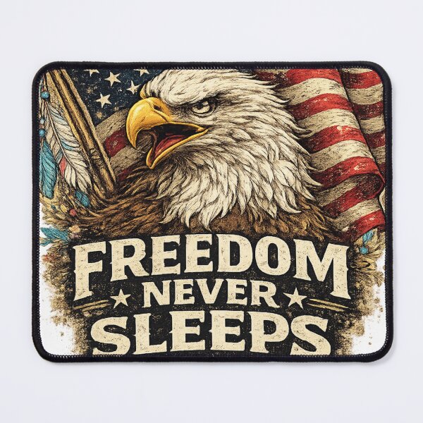 Item preview, Freedom Never Sleeps | Vintage Patriotic Bald Eagle T-Shirt designed and sold by YoussefKaido01.