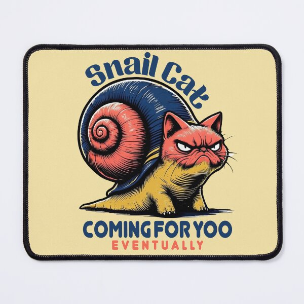 Item preview, Funny mutant animal snail cat monster attack designed and sold by BigMRanch.
