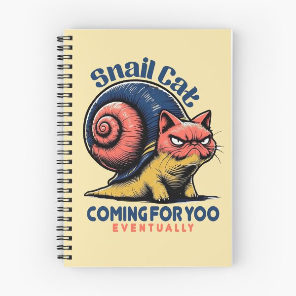 Item preview, Funny mutant animal snail cat monster attack designed and sold by BigMRanch.