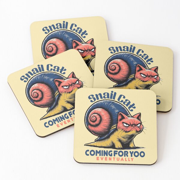 Item preview, Funny mutant animal snail cat monster attack designed and sold by BigMRanch.
