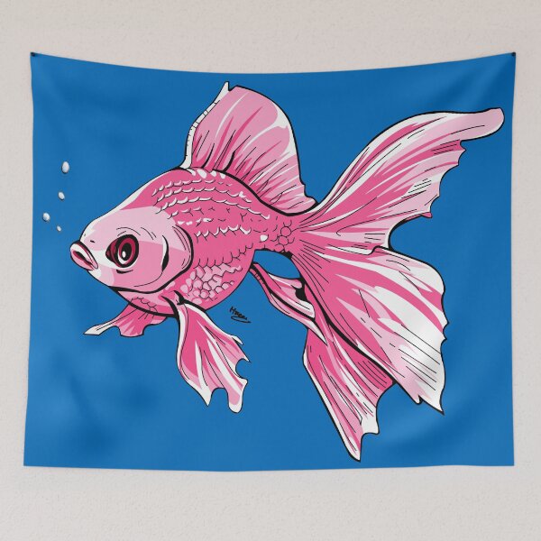 Item preview, Fish Line Art – Detailed Black Ink Drawing designed and sold by Tomdrawings.