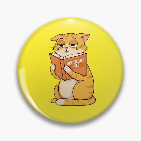 Item preview, Ginger Cat Reading a Book designed and sold by Tiny Rage Crea.