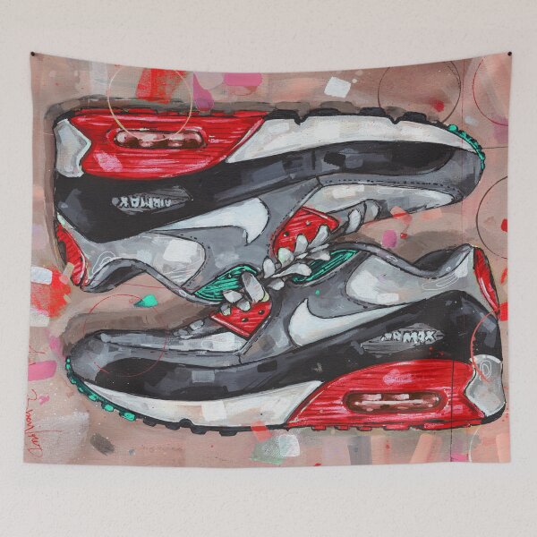 Item preview, Air Max 90 Red painting designed and sold by GalleryKauffeld.