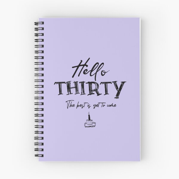 Item preview, Hello Thirty, 30th Birthday Gift. A perfect gift to celebrate your thirtieth birthday with style. Black text version designed and sold by illeN-Art-World.
