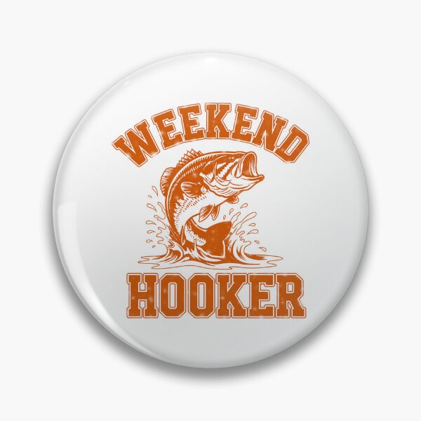 Item preview, Weekend Hooker Funny Fishing Bass Sarcastic Graphic designed and sold by PrintAtelier.