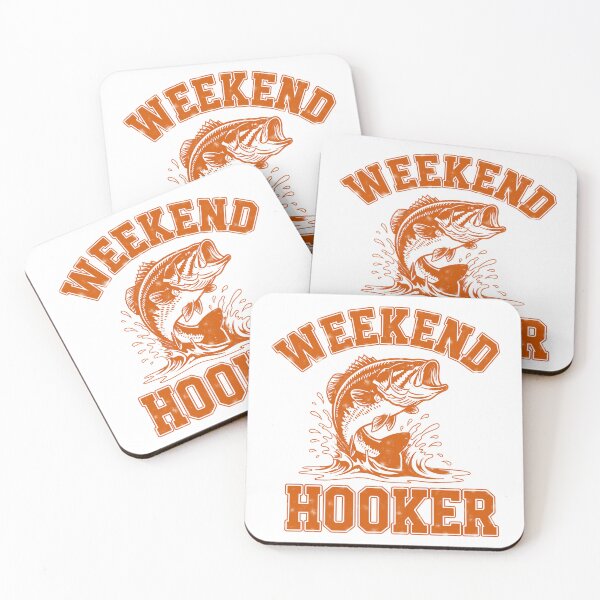 Item preview, Weekend Hooker Funny Fishing Bass Sarcastic Graphic designed and sold by PrintAtelier.
