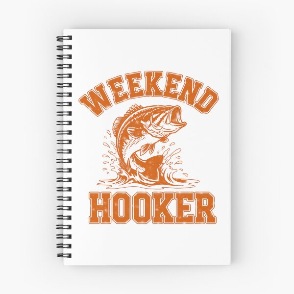 Item preview, Weekend Hooker Funny Fishing Bass Sarcastic Graphic designed and sold by PrintAtelier.