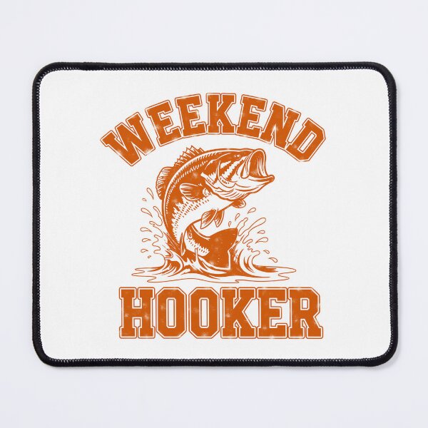 Item preview, Weekend Hooker Funny Fishing Bass Sarcastic Graphic designed and sold by PrintAtelier.