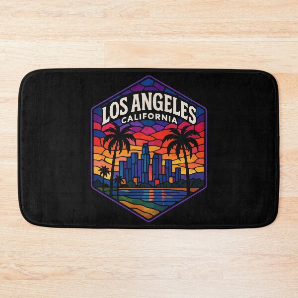 Item preview, Los Angeles California Stained Glass Art Travel designed and sold by TomFrontierArt.