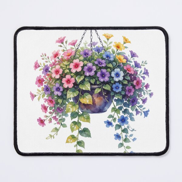 Item preview, Hanging Flower Basket Botanical Cottagecore Decor designed and sold by AillustriaAK.