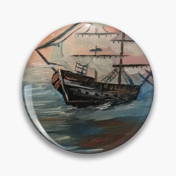 Item preview, Sunset Voyage: A Serene Maritime Painting designed and sold by Pepper & Co..