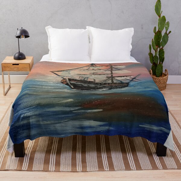 Item preview, Sunset Voyage: A Serene Maritime Painting designed and sold by Pepper & Co..