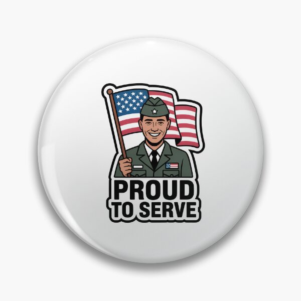 Item preview, Proud to Serve Patriot Badge designed and sold by NiftyWrx.