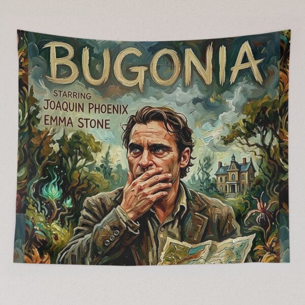 Item preview, Bugonia Retro Psychological Sci-Fi Comedy Tribute Art Movie Poster designed and sold by Art's Diner.