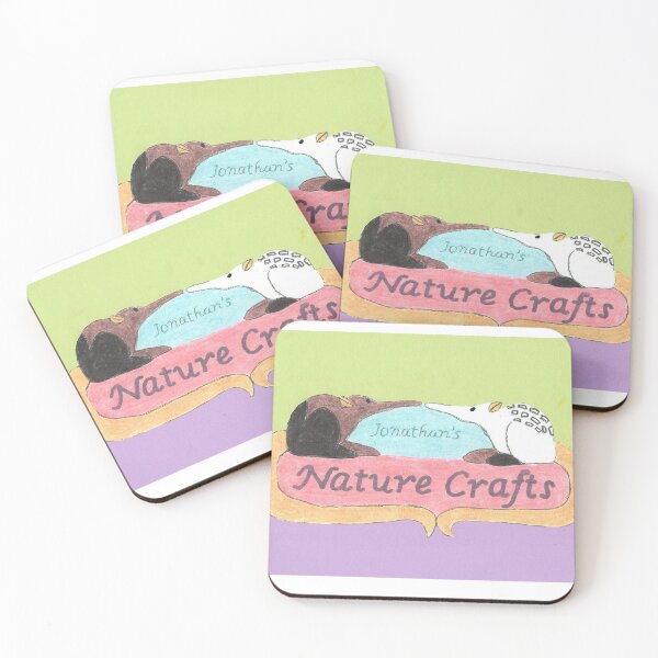 Item preview, Jonathan's Nature Crafts Logo with Elephant Shrews designed and sold by Jonathan's Nature Crafts.