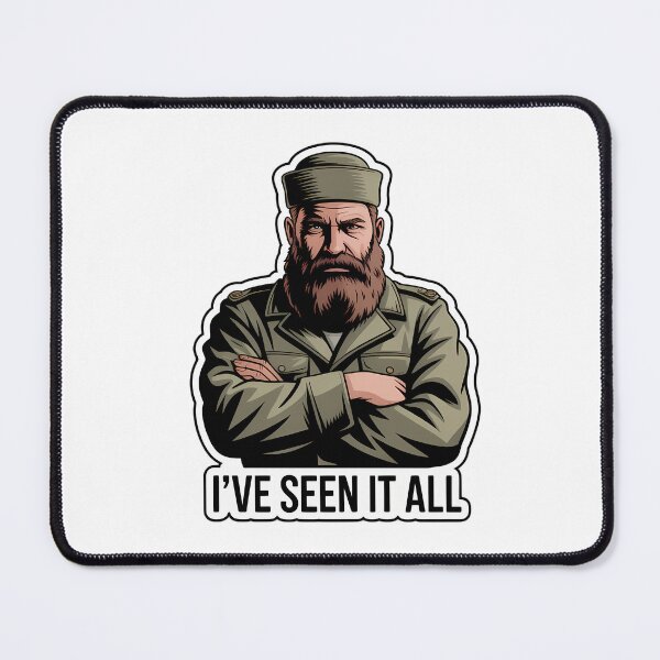 Item preview, Grumpy Veteran Beard Quote designed and sold by NiftyWrx.