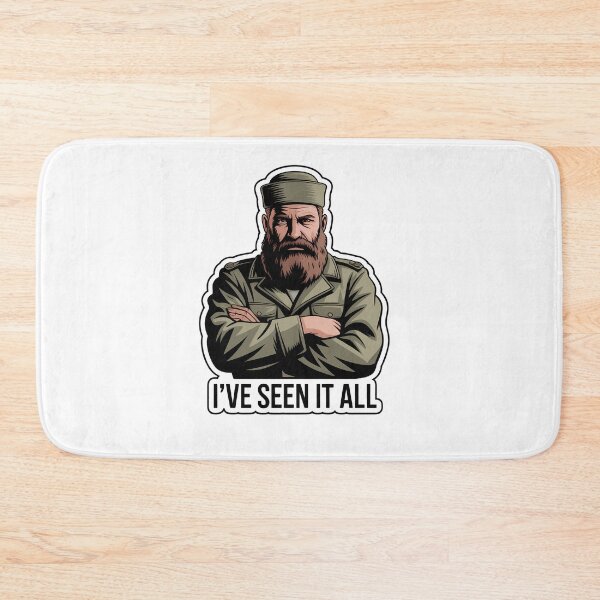 Item preview, Grumpy Veteran Beard Quote designed and sold by NiftyWrx.