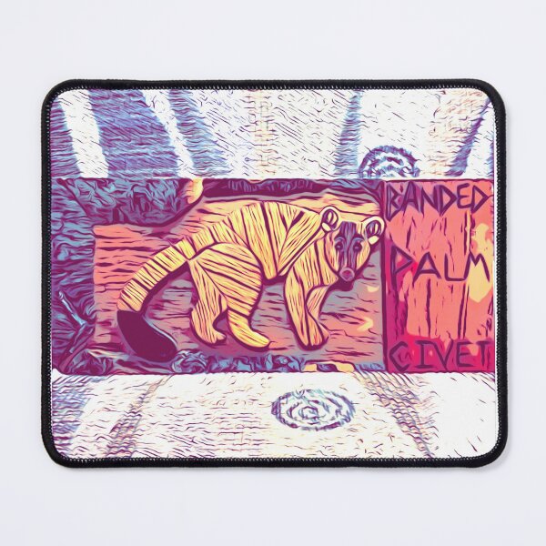 Item preview, Indonesian Banded Palm Civet Intarsia in Fancy Chair designed and sold by Jonathan's Nature Crafts.