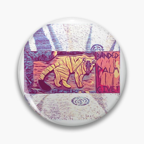 Item preview, Indonesian Banded Palm Civet Intarsia in Fancy Chair designed and sold by Jonathan's Nature Crafts.