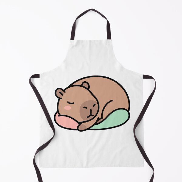 Item preview, capybara cute chubby sleep full body - Kawaii Doodle-Core Aesthetic Graphic designed and sold by Eldaz.