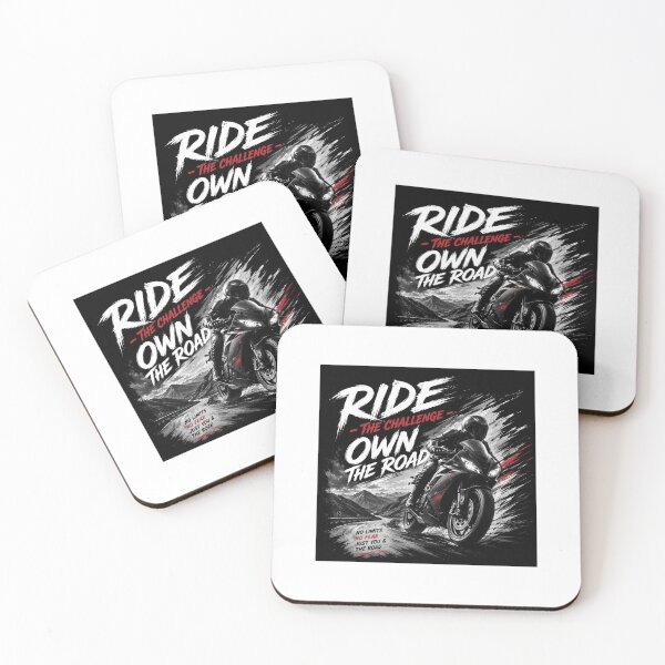 Item preview, Ride The Challenge Own The Road Motorcycle Art designed and sold by HOPPRINTS.