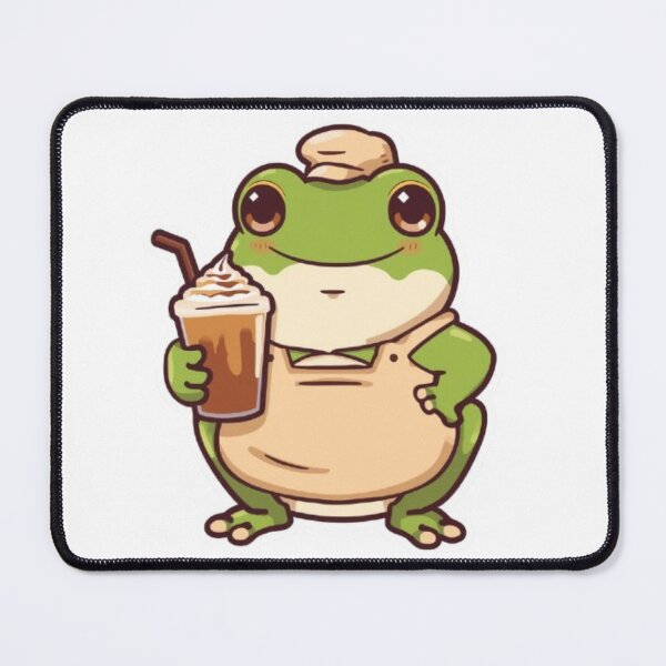 Item preview,    Kawaii Coffee Frog Sticker | Cute Barista Frog Gift designed and sold by Stylestickers55.