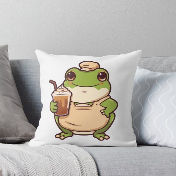 Item preview,    Kawaii Coffee Frog Sticker | Cute Barista Frog Gift designed and sold by Stylestickers55.