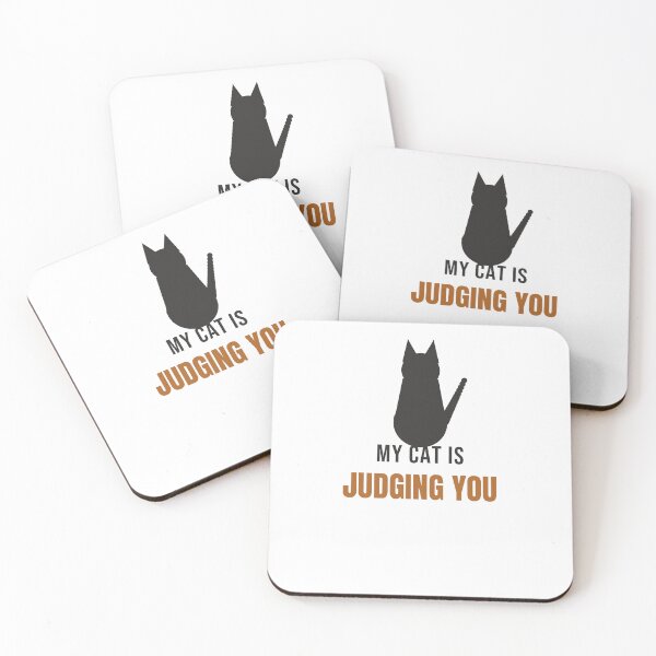 Item preview, My Cat Is Judging You Funny Sarcastic Cat designed and sold by InkAndPaws.