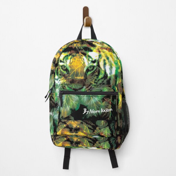 Item preview, Mystic Golden Tiger in Jungle Leaves Art designed and sold by NornAxiom.