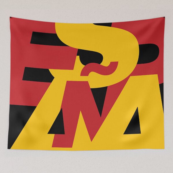 Item preview, Spain Typography - Spain Flag Colors Graphic designed and sold by Lifer Art and Design.