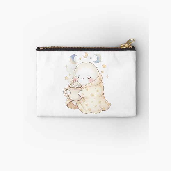 Item preview, Cozy Ghost Drinking Hot Cocoa Autumn Fall Aesthetic designed and sold by AillustriaAK.
